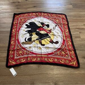 BOUTIQUE MOSCHINO Silk Made in Italy Witch Scarf NWT